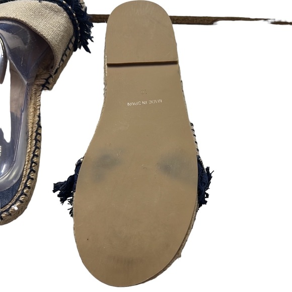 Patricia Green Linen Espadrille Slides